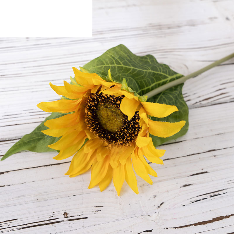 Rose wall Star Curtain Nai sunflower branch simulation flower home decoration hand bouquet_voghion.com