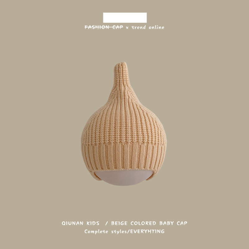 Beebimüts Talvine kampsunmüts beebidele Kootud müts lastele_voghion.com