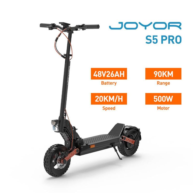 JOYOR S5 Pro 10" maastikul kokkupandav elektriline tõukeratas 500 W mootor 48 V 26 Ah ABE sertifikaadiga_voghion.com