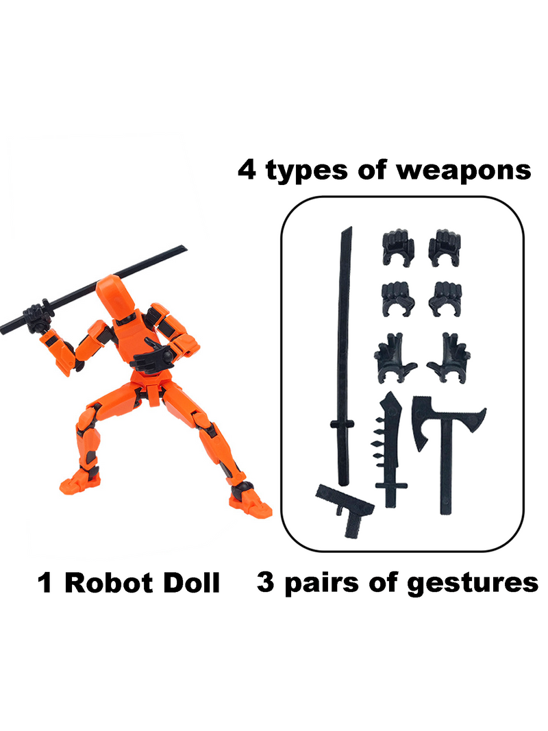 New Assembly Completed-Titan 13 Action Figure,Dummy Robot 13 Action Figures Set,3D Printed Multi-Jointed Action Figures_voghion.com