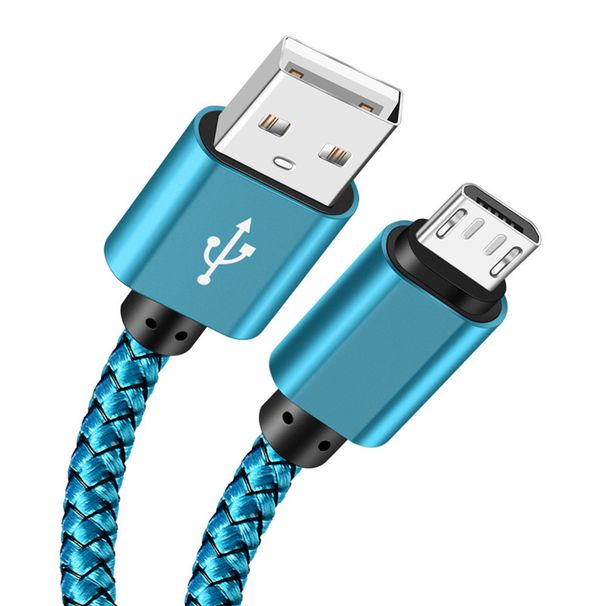 Nylon Braided Charging Data Cable, Car Charging Cable, Android Micro USB Interface For Fast Data Transfer_voghion.com