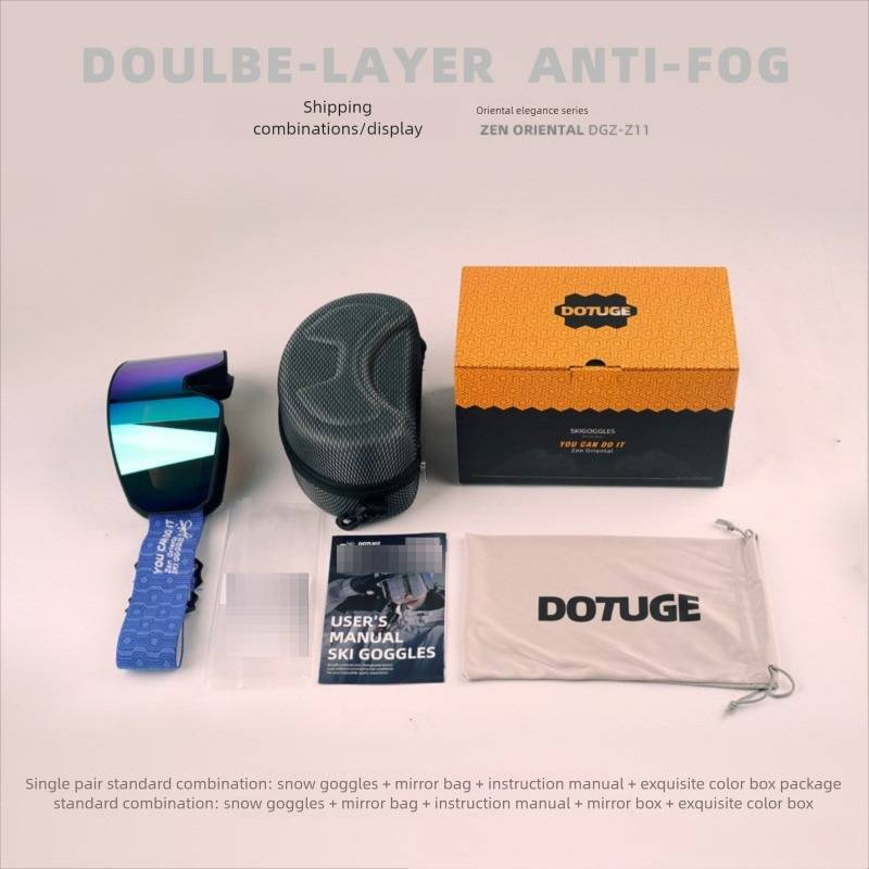 Cross-Border Ski Anti-Fog Cylinder Goggles For Men And Women Mountaineering Snow Climbing Card Myopia Skiing_voghion.com