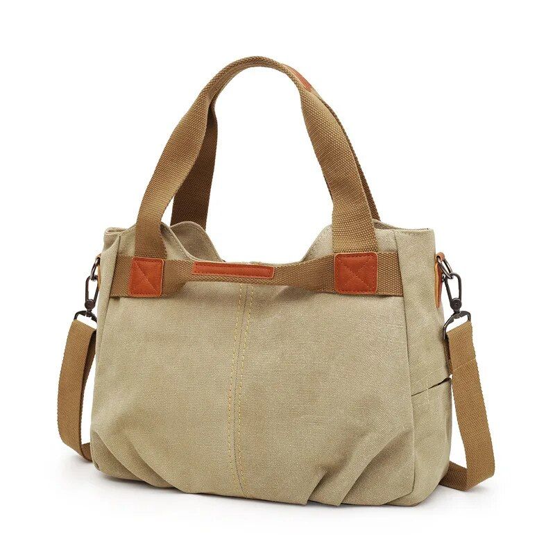 Fashion Women Handbag Shoulder Bag Dual-Use Canvas Bags  Multifunction Women Back Pack Large Capacity Travel Bags_voghion.com