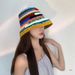 Hot Sale Woman Crochet Bucket Hat Ladies Outdoor Sports Fisherman for Travel Casual_voghion.com