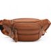 Top Layer Cowhide Waist Men's Crossbody Multi-Compartment Large Capacity High-End Fashion Unisex Chest Gym Bag_voghion.com