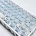 Shimmer Glacier White PC Transparent Keycaps Pad Printing Original Factory Compatible With Wooting Meijia Shimaiko_voghion.com