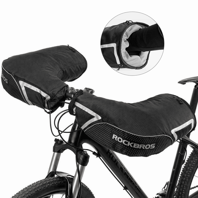 ROCKBROS Coprimanubrio Moto Coprimanubri Bici Inverno Caldo Antivento DHL_voghion.com