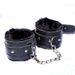 SM Alternative Plush Leather Handcuffs And Footcuffs Training Adult Sex Toys Tools_voghion.com