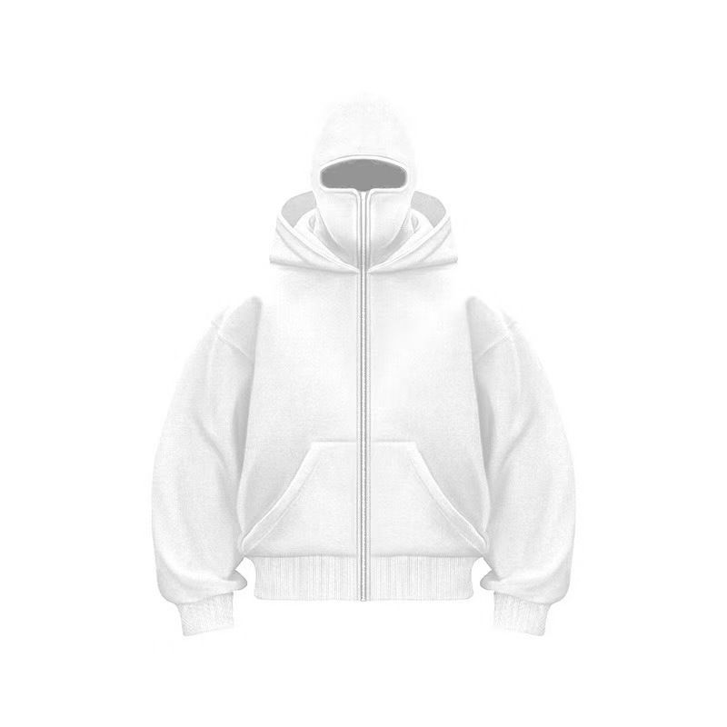 Felpa con cappuccio da uomo di marca trendy, stile stesso, più felpa con cappuccio in velluto, design doppio, autunno e inverno, nuova felpa larga Y2K_voghion.com