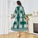 Clothing Factory Muslim Robe Women's Long New Printed Diamond Set Dubai Dress_voghion.com