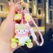 Cartoon Creative Spring Outing Cute Exquisite Kitten PV Soft Rubber Keychain Backpack Pendant Ornament Gift_voghion.com