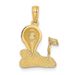 14k Solid Polished Golfing Charm_voghion.com