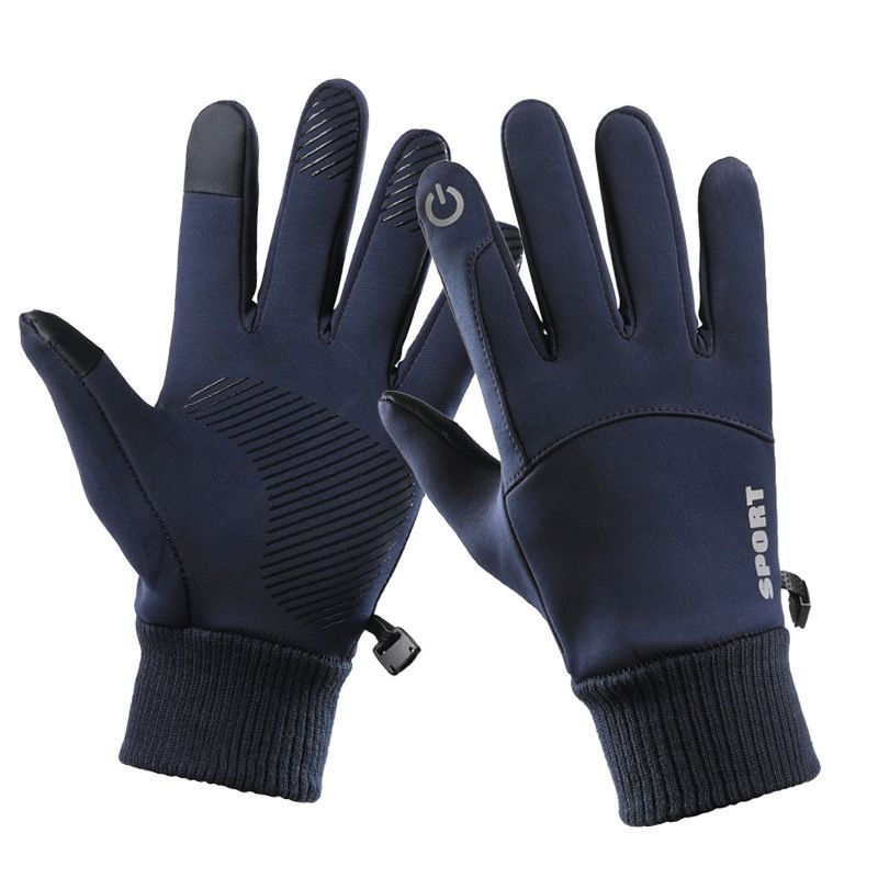 Gants d'hiver unisexes pour écran tactile, coupe-vent, épais, chauds, en laine et cachemire, doigts complets, cyclisme, moto, ski, randonnée, randonnée_voghion.com