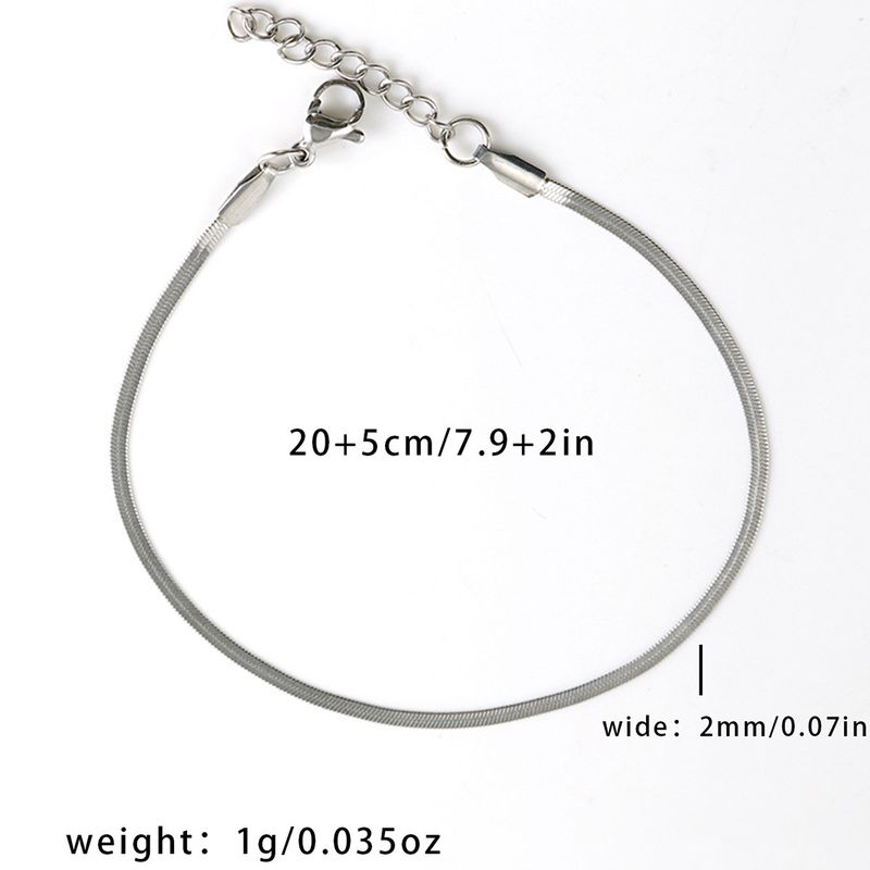 【NANYAO】Bracelet de cheville en acier inoxydable avec lame plate de 2 mm, 3 mm, 4 mm de large, bijoux unisexes_voghion.com