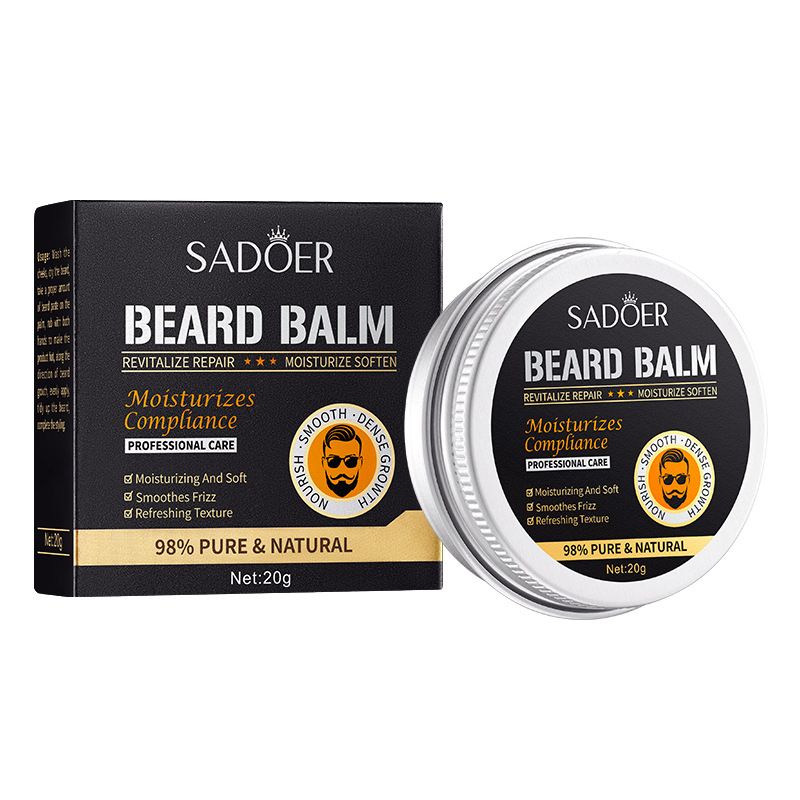 Crema para el cuidado de la barba 20 g SADOER Crema nutritiva para el cuidado de la barba para hombres_voghion.com