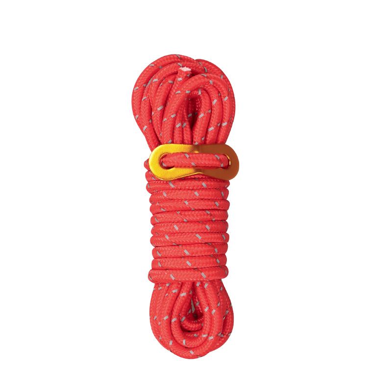 Utomhus reflekterande tältrep vindrep spänne markis vindrep 4m tjock stång fast rep lägerrep justeringsrep_voghion.com