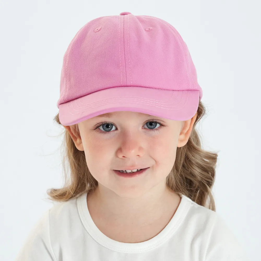 Casquette de baseball pour bébé 2023, simple, couleur unie, pour filles, casquettes de soleil, pour enfants, voyage, plein air, garçons, réglable, accessoires décontractés, 8 mois à 5 ans_voghion.com