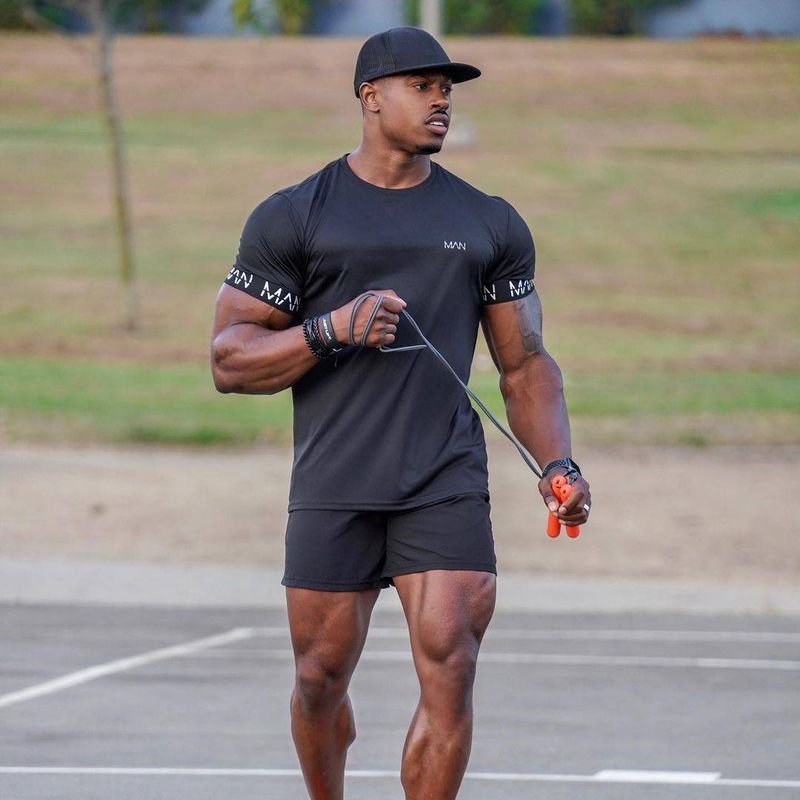 Men’s Clothing New Sports T Shirt Men's Summer Fitness T Shirt Fashion Short Sleeve_voghion.com