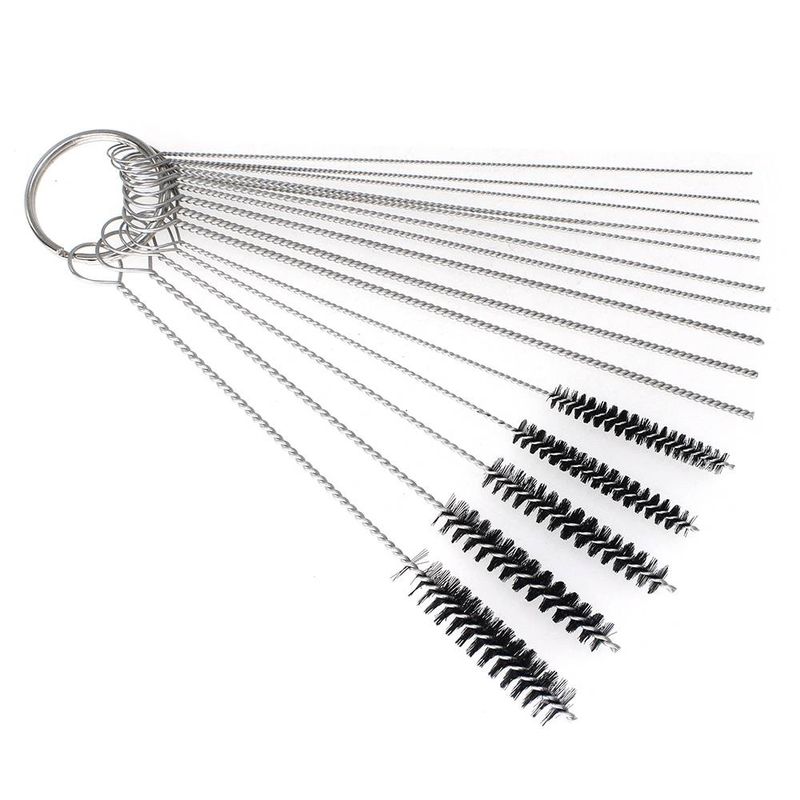 Carburetor Cleaner 10 Needles 5 Brushes Cleaning Tool Kit Carburetor Carbon Jet Cleaner For ATV Motorcycle Carburetor Cleaner 13 Wire Torch Tip_voghion.com