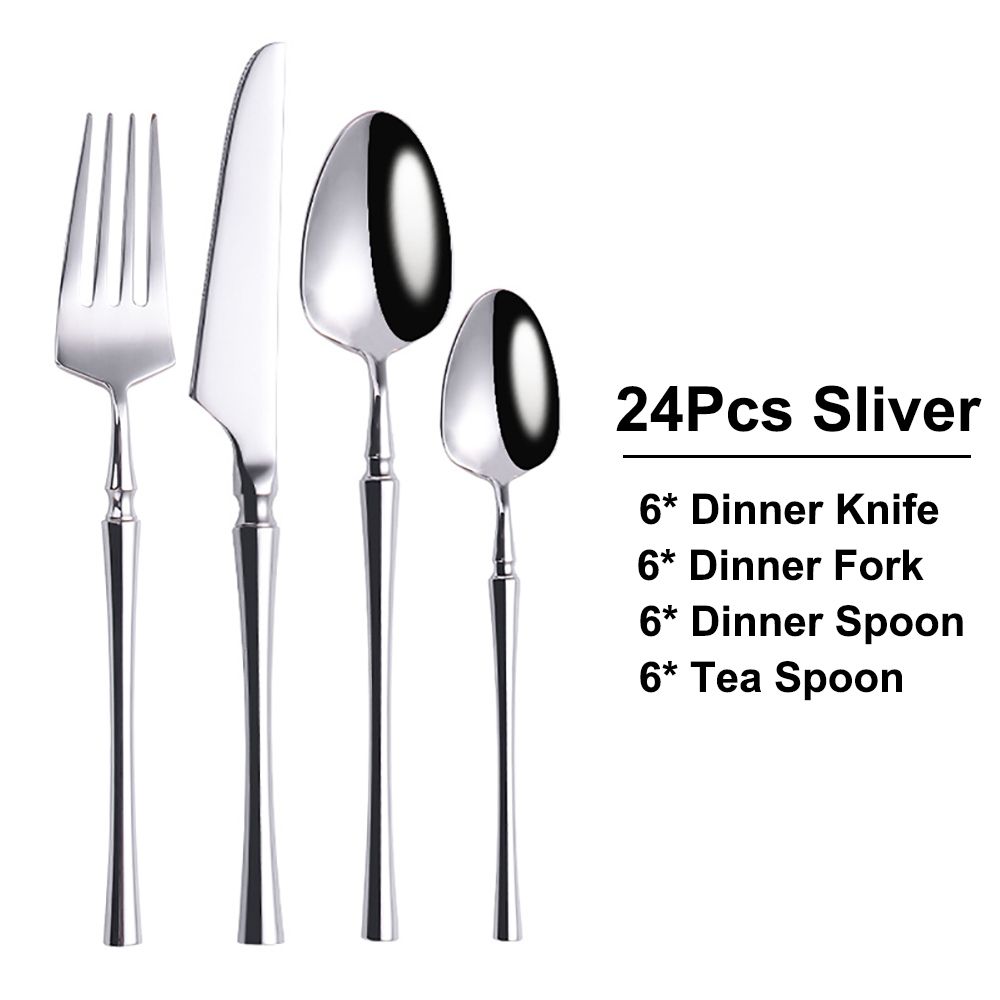 Elegant Sliver 30'lu Paket Seti - Ayna Kaplama 304 Çelik_voghion.com