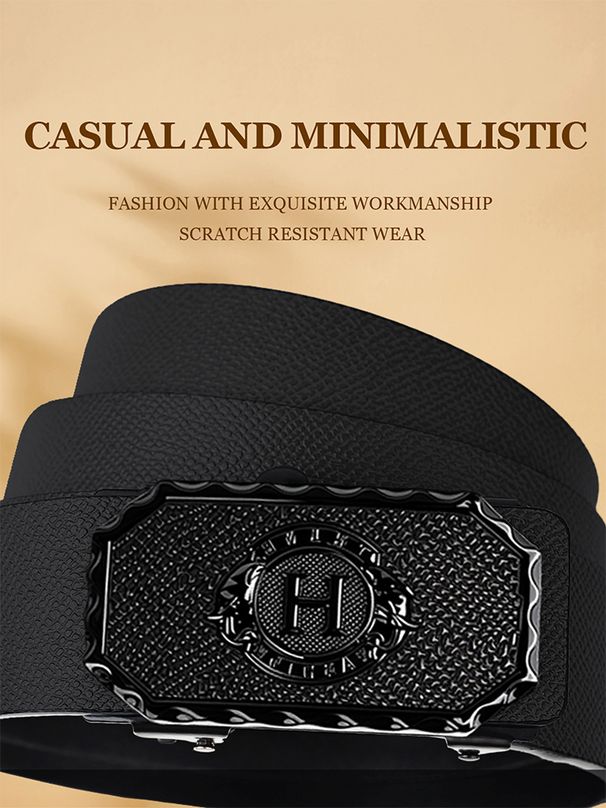 HOT New Fashion 12 Constellations Automatic Alloy Toothless Buckle Business Leather Men's Jeans High Quality PU_voghion.com