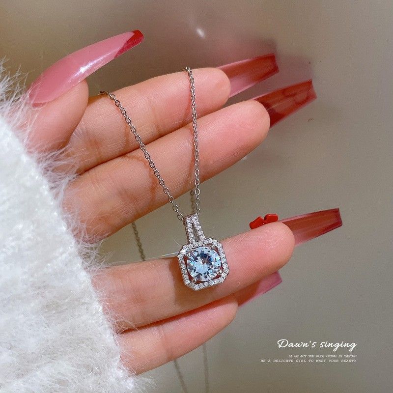 Women's accessories Temperament Jewelry set Diamond double necklace set_voghion.com