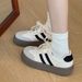 Schuhe Frau 2025 Trend Casual Sneakers Bequeme Schnürschuhe Tennisschuh Atmungsaktive Wanderschuhe Joggingschuh Damen Sneakers XJ250529_voghion.com