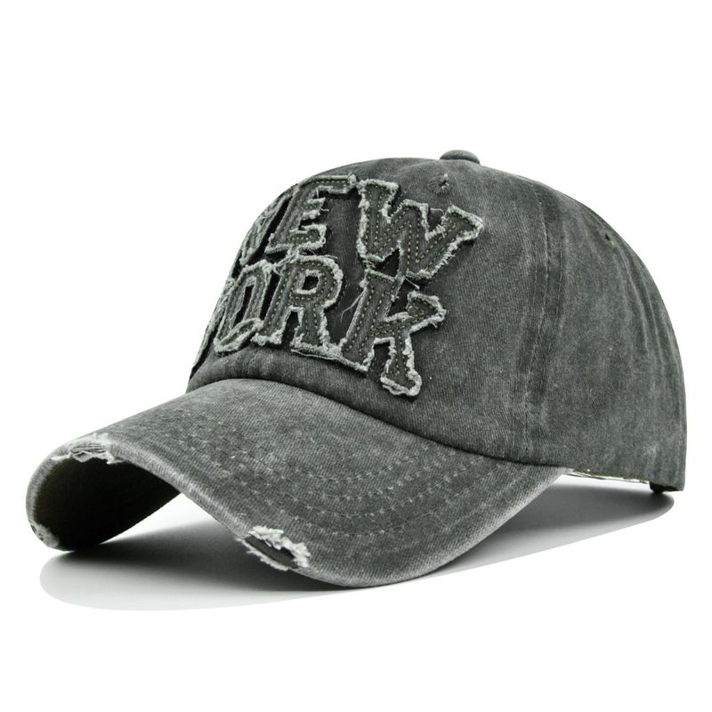 New York 3D baseball-kirjailtu ankankielinen aurinkovarjo aakkosellinen hattu, kaarevalierinen hattu_voghion.com