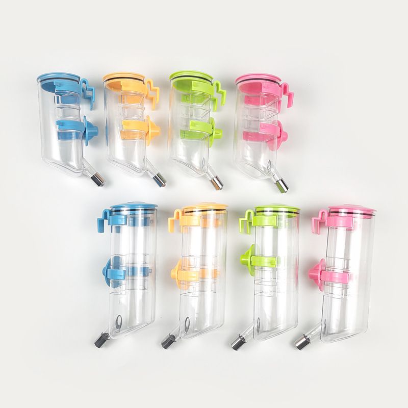 Pet hanging for cats, dogs, hamsters, plastic kettle, automatic water dispenser without leakage_voghion.com