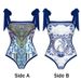 Damenbekleidung konservativer Bauchbedeckungs-Strandbadeanzug für heiße Quellen dreiteiliger französischer Retro-Bikini_voghion.com