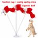 Toy Hachi Pet Suction Cup Bell Mouse Self-Entertainment Spring Teasing Cat_voghion.com