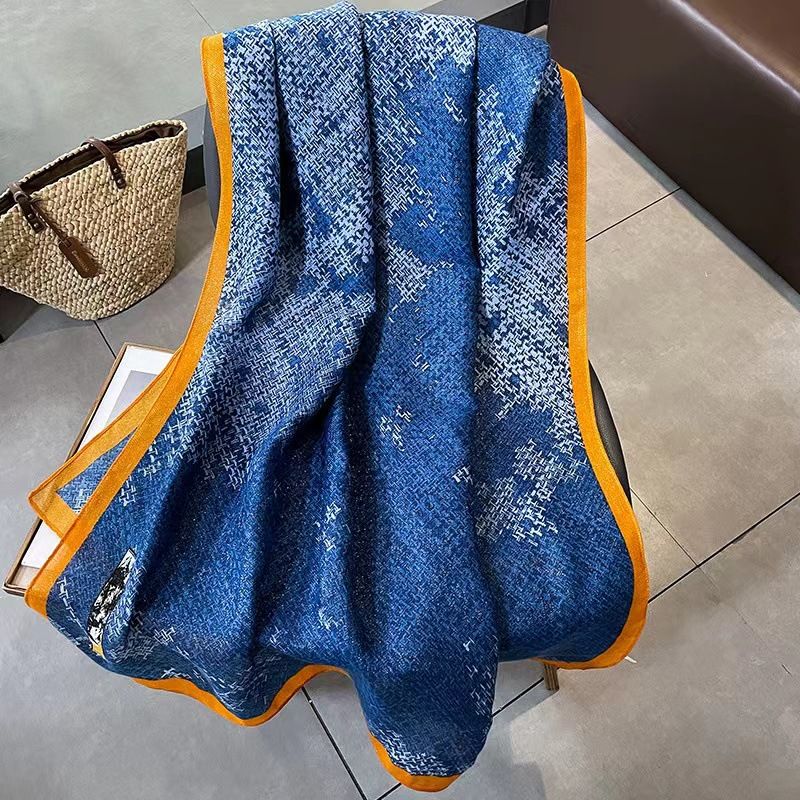 Autumn and winter cotton and hemp scarves big fashion warm outside with shawls printed long towel light luxury_voghion.com