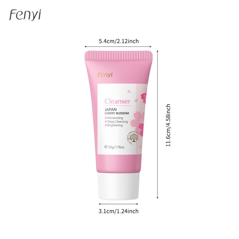 FENYI Japanischer Sakura-Gesichtsreiniger, 50 g, feuchtigkeitsspendender, reinigender Porenreiniger_voghion.com