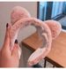 Plüsch-Stirnband mit Katzenohren und breiter Krempe zum Waschen des Gesichts, Make-up-Stirnband im koreanischen Stil für Damen im Herbst und Winter, Haare_voghion.com