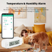 Tuya WiFi Mini Temperatur Feuchtigkeit Für Smart Thermometer Hygrometer APP Remote Alarm Arbeit Mit Google Home Yandex Alexa_voghion.com