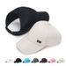 Solid Color High Ponytail Baseball Women's Golf Cap Spring/ Summer Sunhat Visor Running Snapback Hat Homme_voghion.com