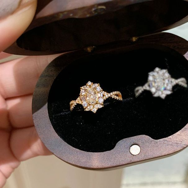 Anel de ovo de pombo, presente de casamento, casal, temperamento, personalidade, versátil, feminino_voghion.com