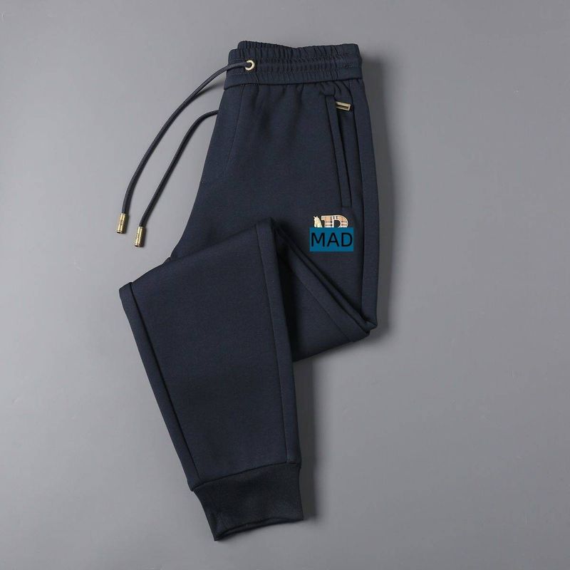 Ba Baoshen autumn winter small foot casual sweat letter printed elastic sports new fashion trend men's and women's_voghion.com