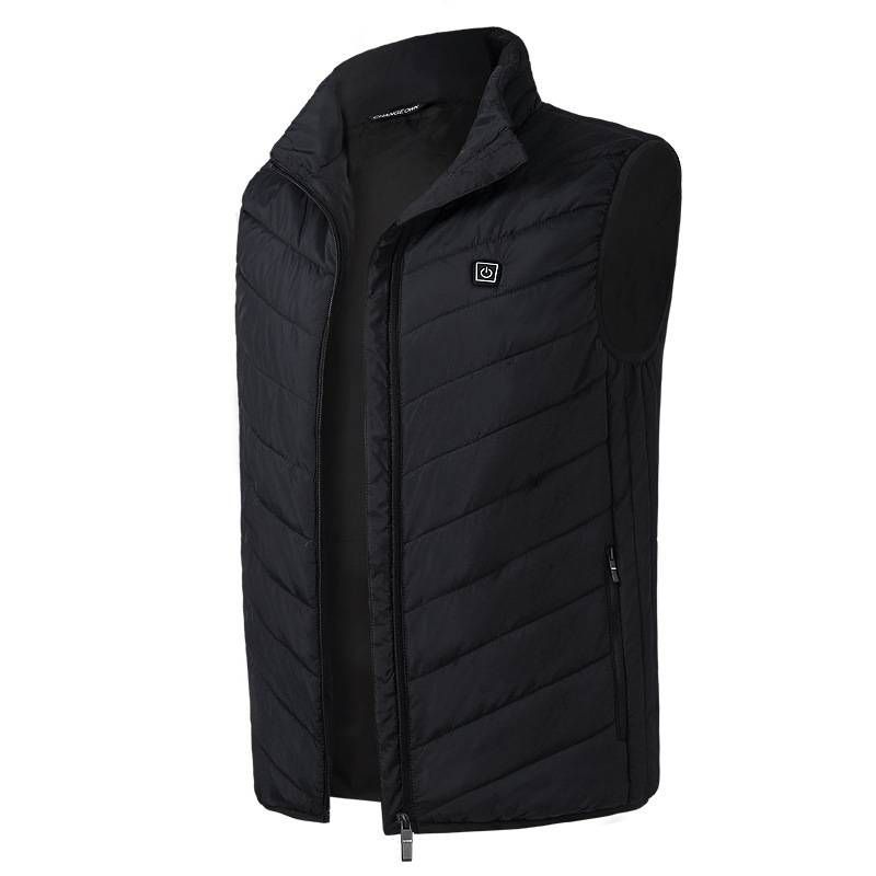 Men's Clothing Men's Heated Cotton Vest Men's Autumn and Winter New Graphene Electric Heating Vest USB Smart Constant Temperature Men's_voghion.com