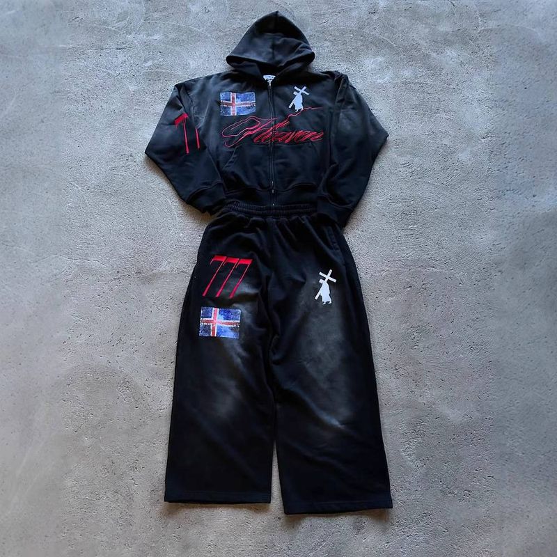 Suéter unisex con capucha y estampado de letras, estilo otoño-invierno, para hombre_voghion.com