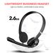 HW02 Professional Lightweight Wired Headset With Dual-Sided Type-C For Call Centers & Office Use - Adjustable Headband & Noise-Isolating Ear Cushions_voghion.com