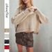 Women's Oversized Knit Sweater With Heart Pattern, Round Neck, Long Sleeve, Cozy Fall & Winter Pullover – Available In Multiple Colors & Sizes_voghion.com