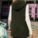 Gilet long sans manches en velours à bulles pour femmes, couleur unie, fermeture éclair, taille réglable_voghion.com
