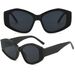 Polygonal Cat Eye Sunglasses - Personalized Stitching & Gradient Color (2025 Trendy INS Style, Fashion)_voghion.com