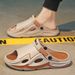 Men's Summer Slippers For Outdoor Wear, Anti Odor, Anti Slip, Shit Stepping Thick Sole, Outdoor Leisure Sports, Driving, Two Wear Beach Sandals_voghion.com
