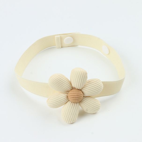 Internet Celebrity Large 8CM Cotton Linen Flower Tiebacks No-Drill Elastic Buckles Curtain Accessories 2p-set_voghion.com