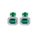 S925 Silber Zucht Smaragd Ohrringe Für Frauen, Voll Intarsien Mit Edelsteinen, Retro Edle_voghion.com
