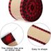 Nastro di iuta scozzese natalizio - 6,3 cm di larghezza, bordo a quadri rossi/neri e bianchi/neri per confezioni regalo e decorazioni per l'albero_voghion.com