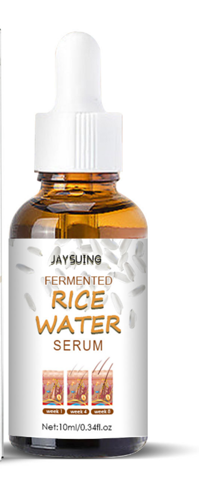 Jaysuing Fermented Rice Water Hair Serum, jemné hydratační a posilující vlasové sérum pro péči o suché vlasy_voghion.com