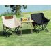 Cadeira de descanso de uso duplo ao ar livre, escritório portátil, praia, pesca, acampamento, almoço, cama dobrável_voghion.com